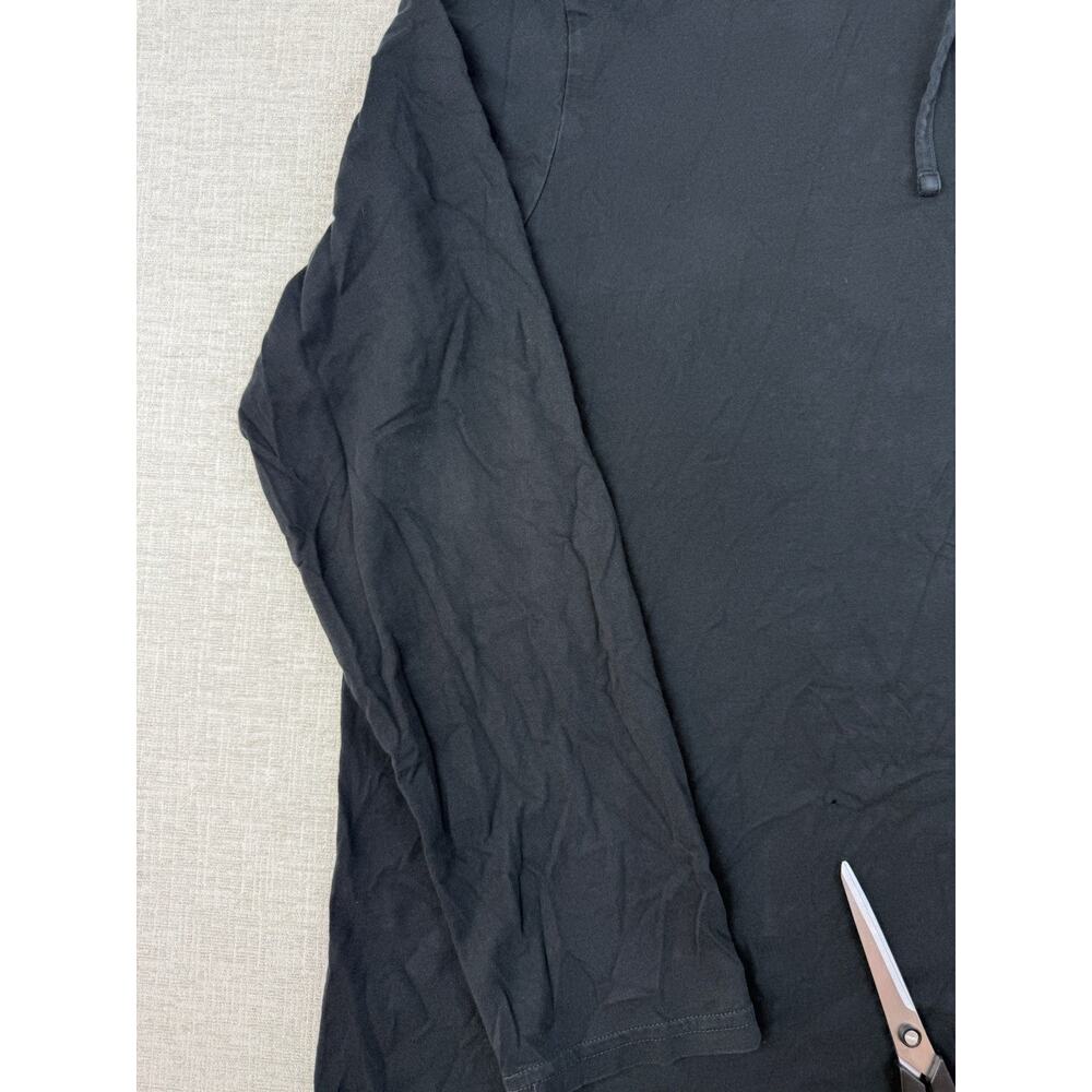 Polo Ralph Lauren Hoodie T Shirt Men’s XL Black Long Sleeve Pony Cotton Peru - Picture 2 of 9